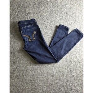 Hollister Jeans Womens 3S W28 L25 Blue Low Rise Jean Legging Stretch Skinny